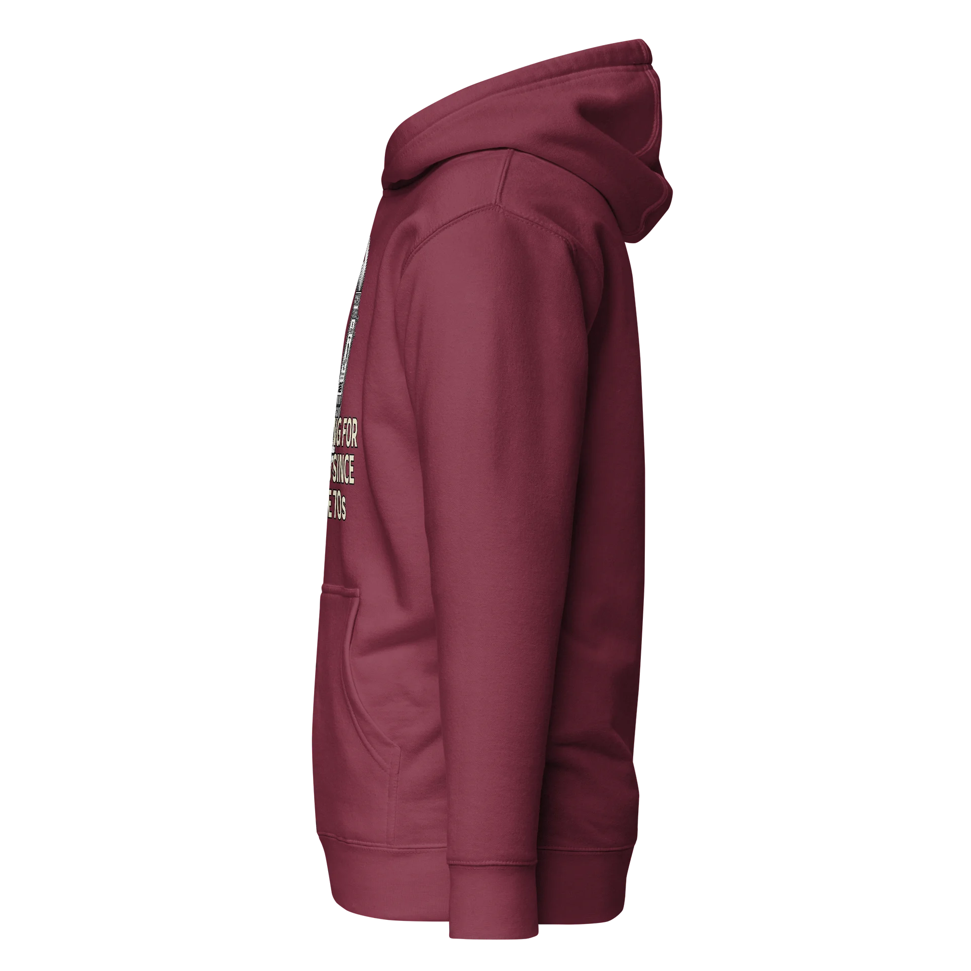 Heron Bite Indicator “Waiting For Bites Since The 70s” Hoodie product image (5)