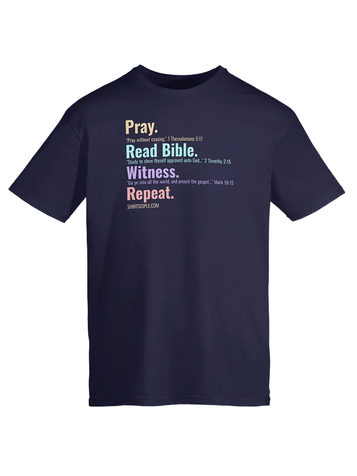 Pray Read Bible Witness Repeat T-Shirt product image (1)