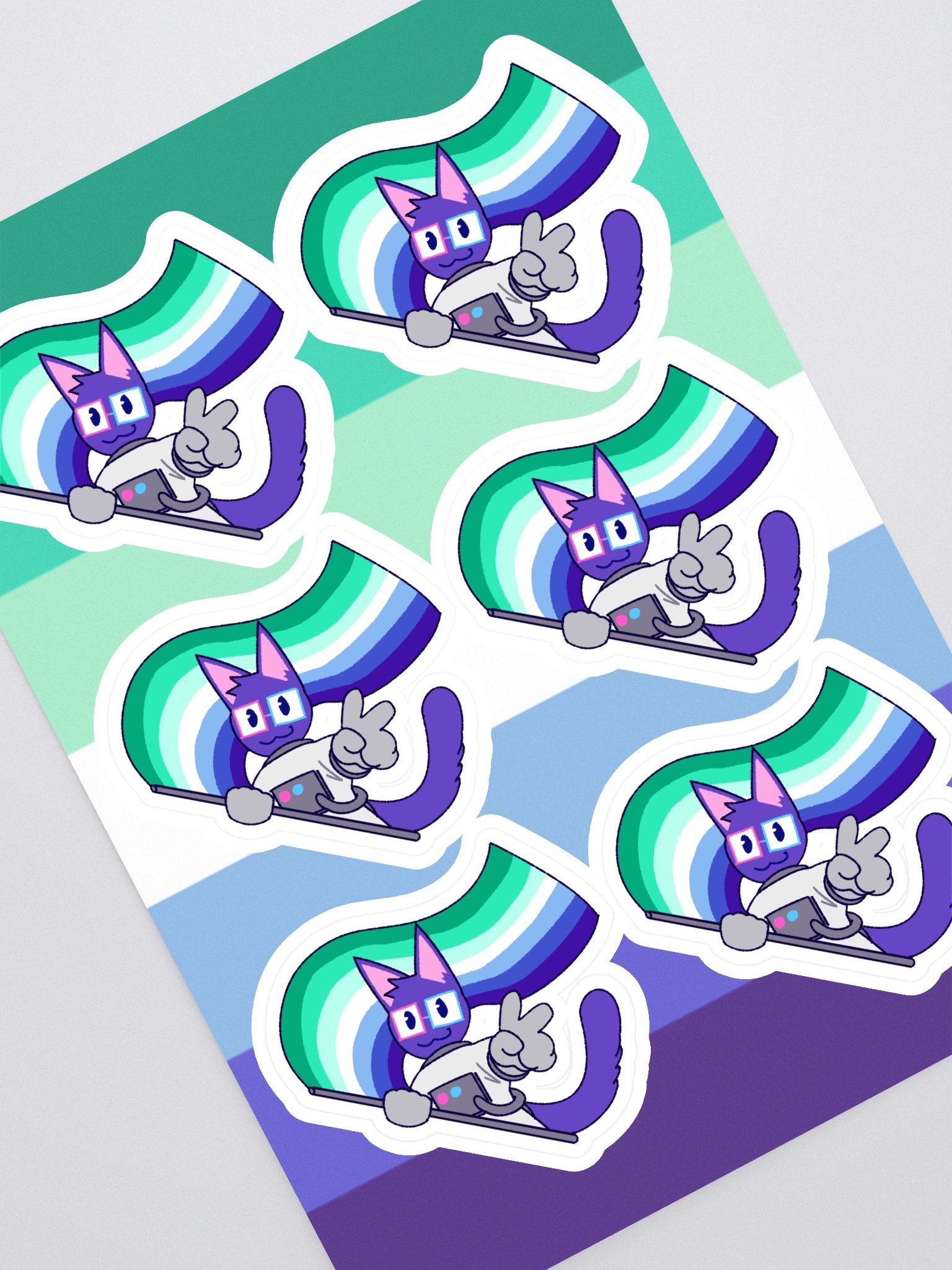 gay pride kaykay sticker sheet product image (1)