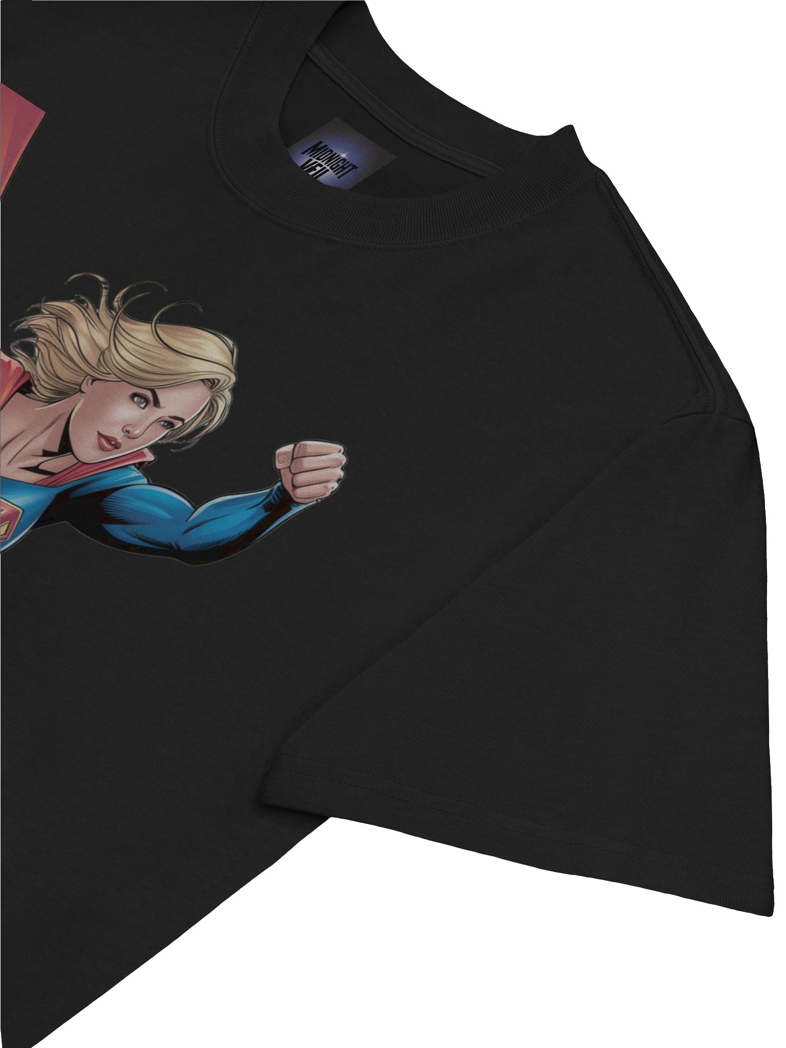Supergirl Stellar Shadow Oversized Faded T-Shirt product image (7)