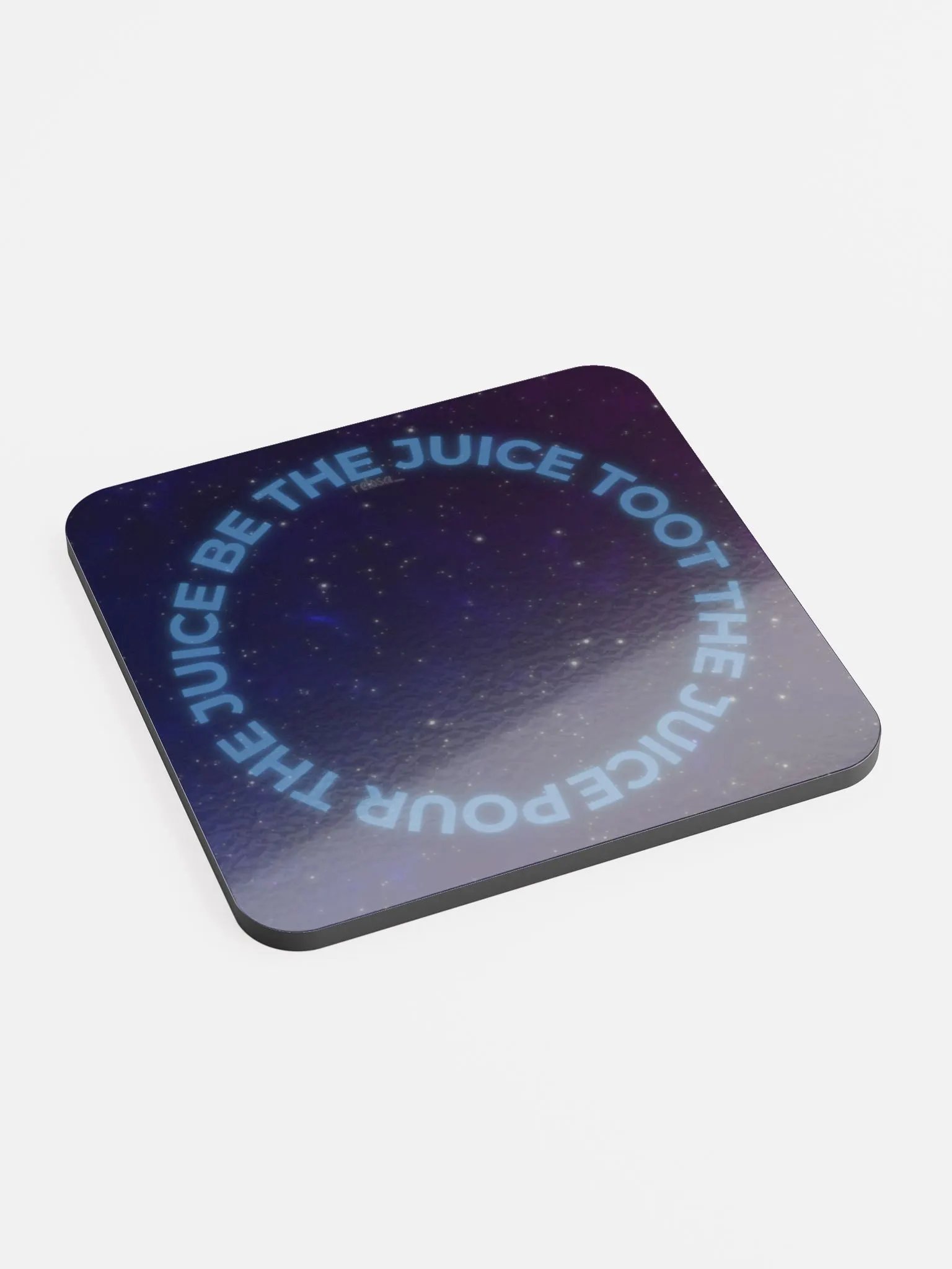 Pour. Be. Toot. Blue Text Coaster product image (2)