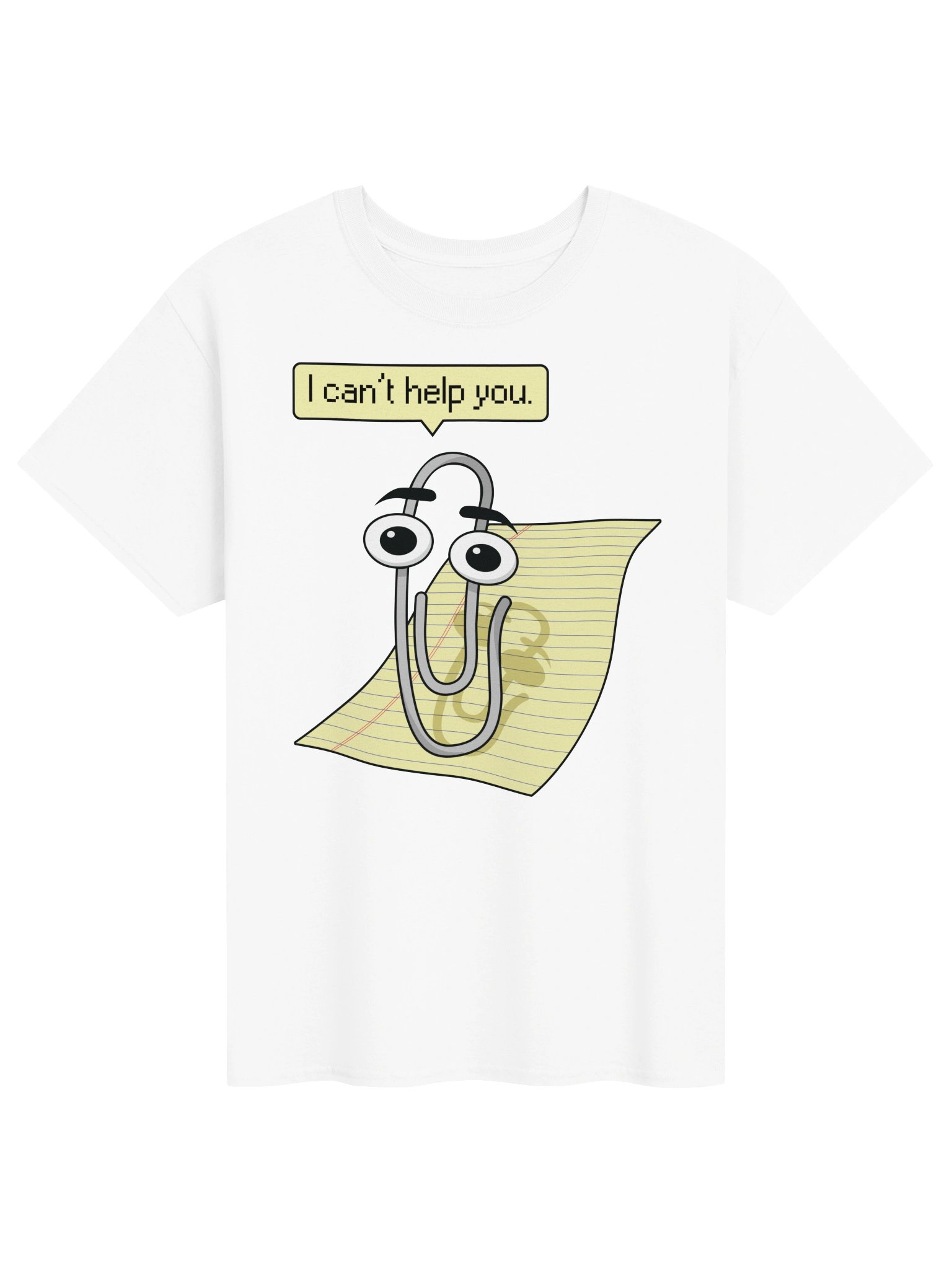 I Can’t Help You - MS Clippy Tee product image (6)