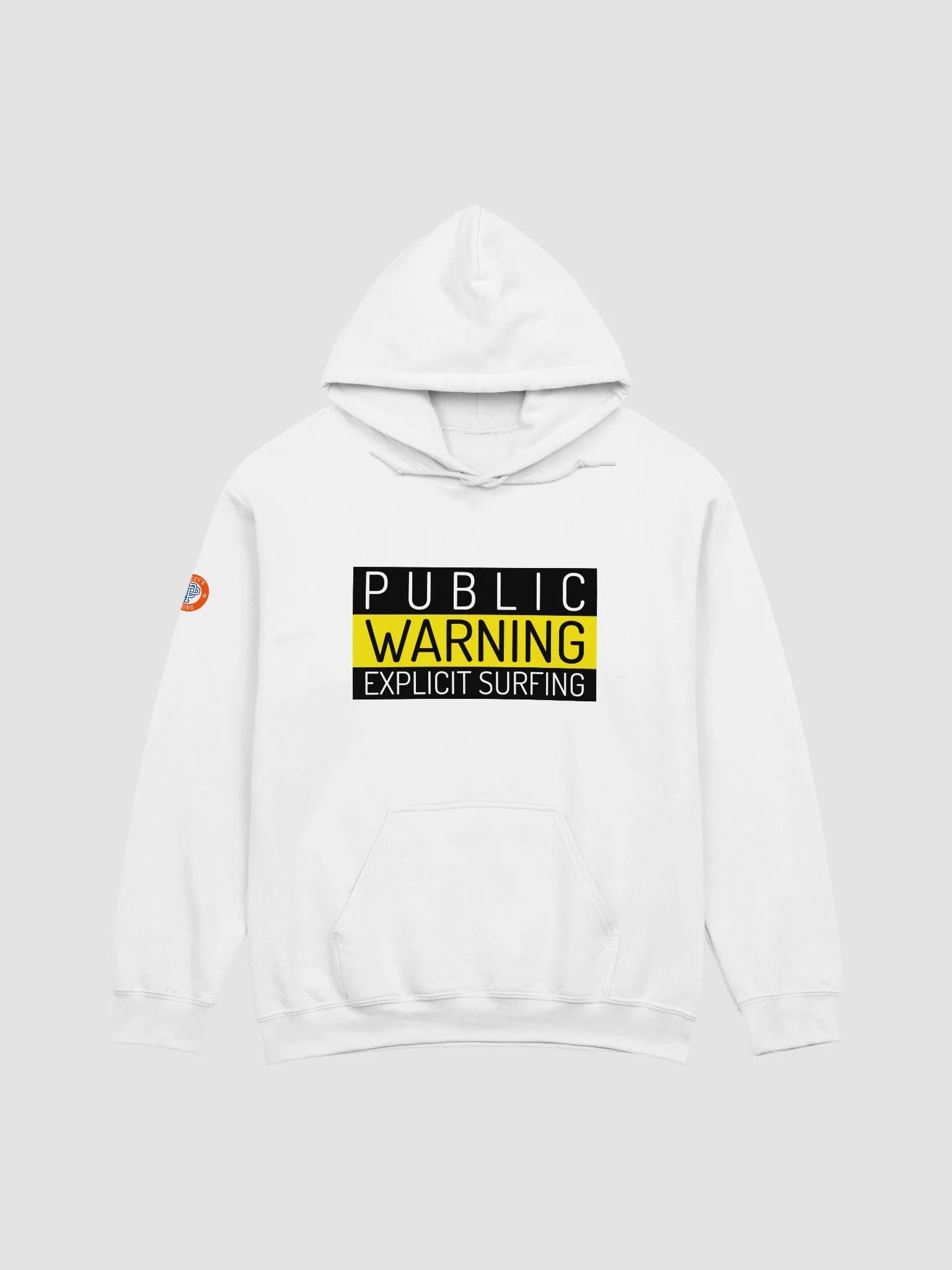 Public Warning Explicit Surfing Unisex Hoodie product image (1)