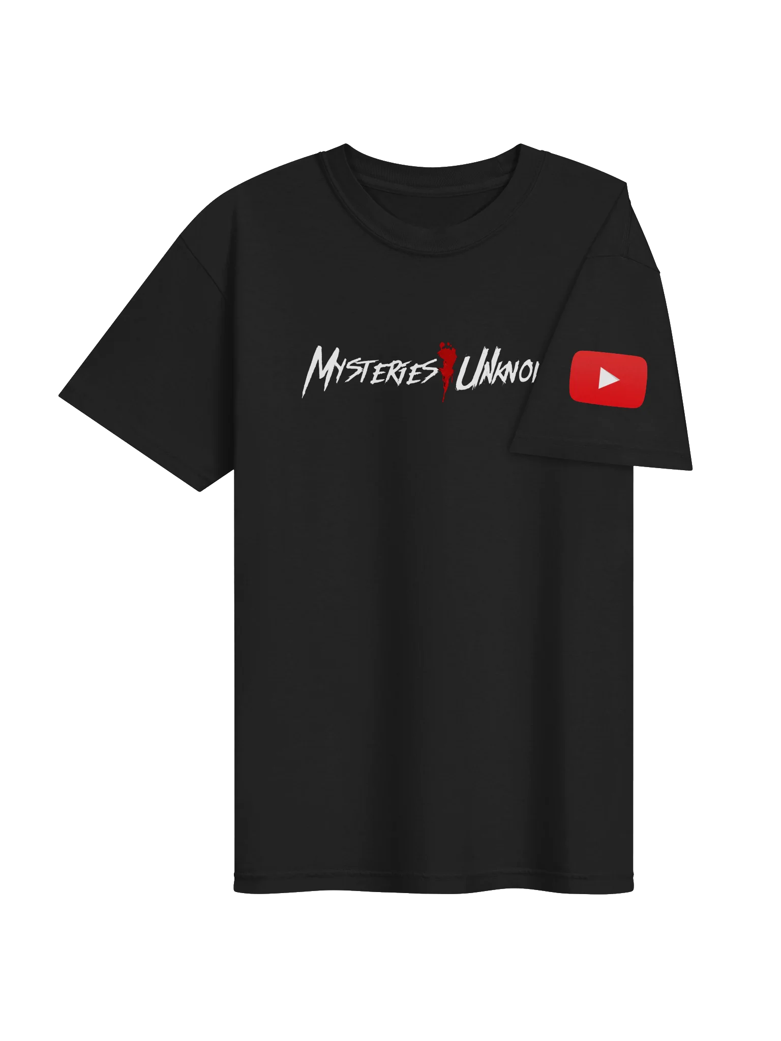 Mysteries Unknown Official Logo T-Shirt | Black YouTube Creator Field Gear product image (4)