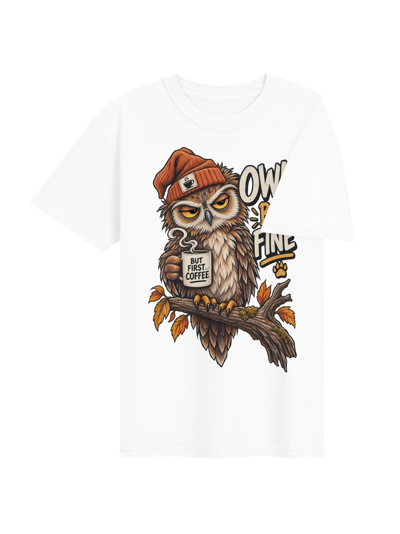 Owl Be Mine - Cute & Sarcastic Animal Lover Valentine's Day Fox & Owl Pun T-Shirt product image (4)