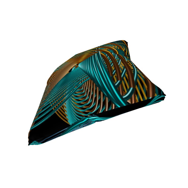 Oscilloscopic Dance 1+2 - Lissajous Figures Mathematical Art Pillow product image (5)