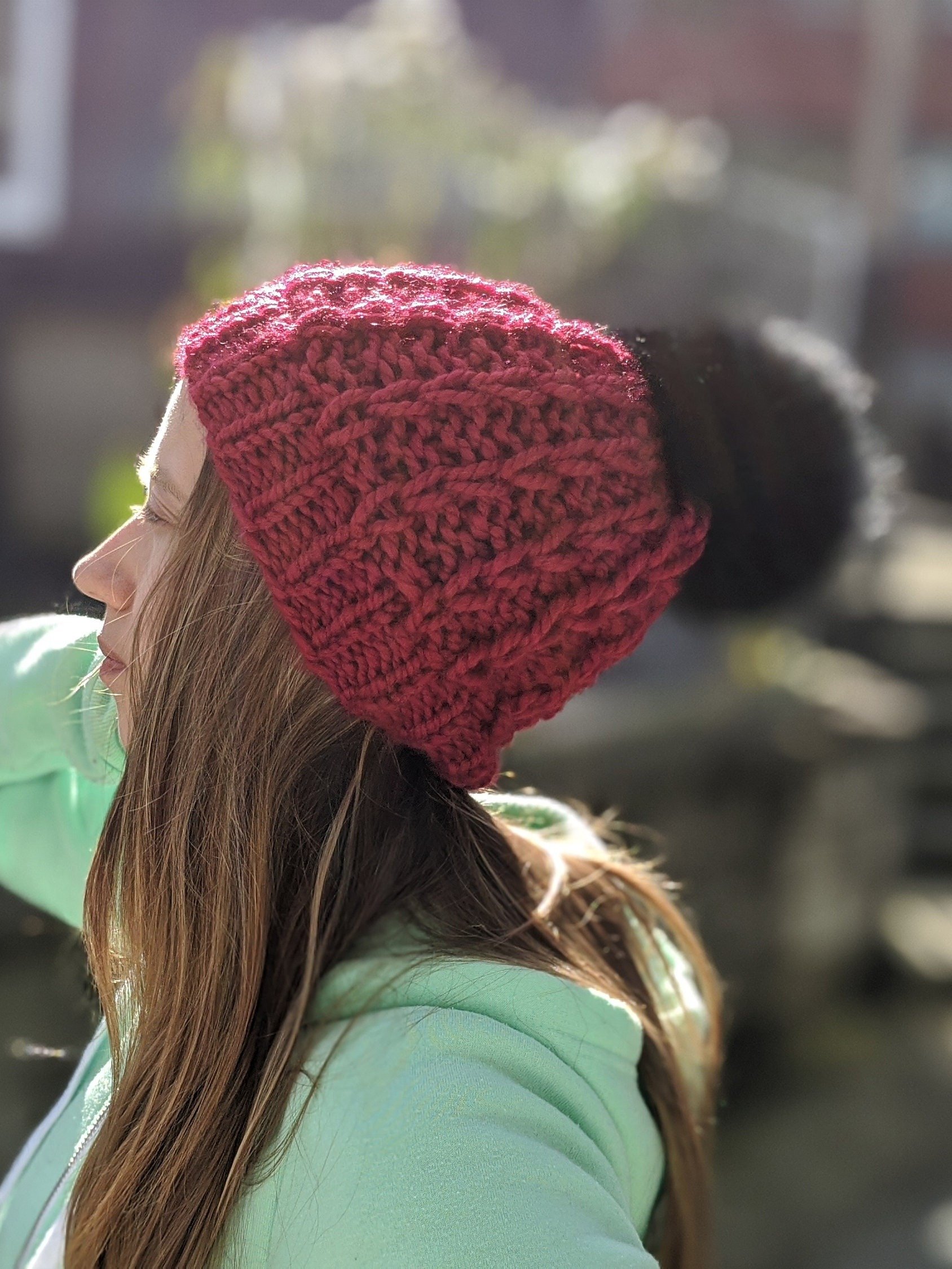 Bumpy Road & Chain Link Knit Hat Patterns Bundle product image (2)
