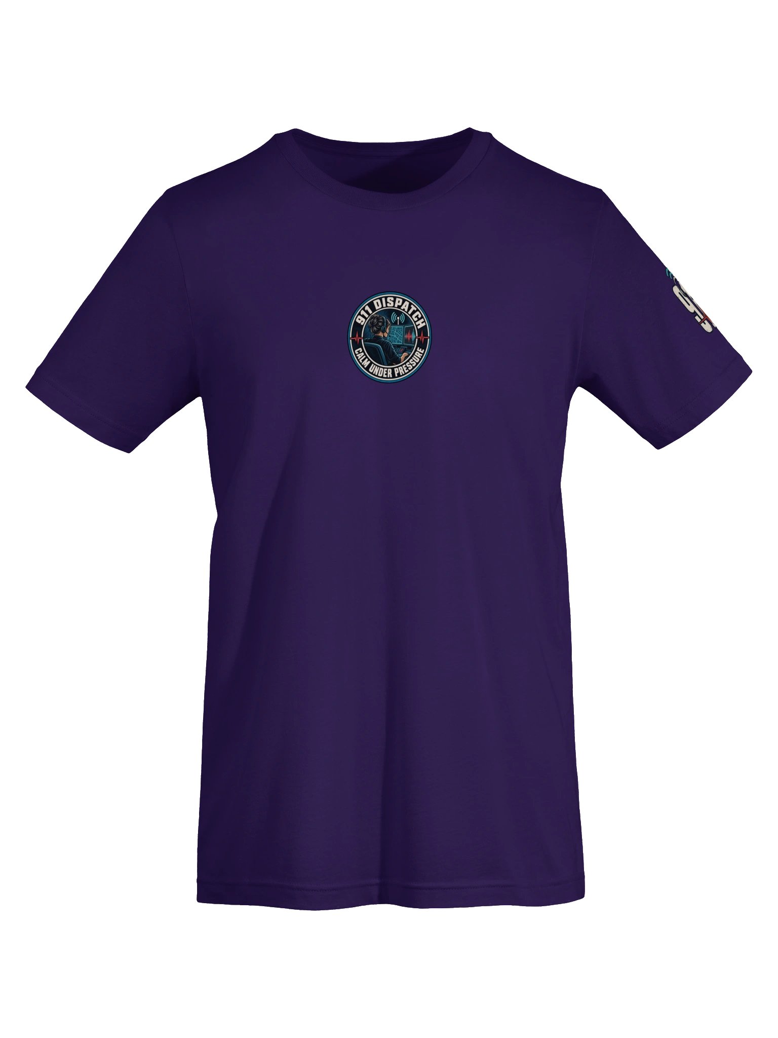 911 Dispatcher Shirt — Calm Voice, Broken Everything Telecommunicator Tee | Flat Out Broken™ product image (6)
