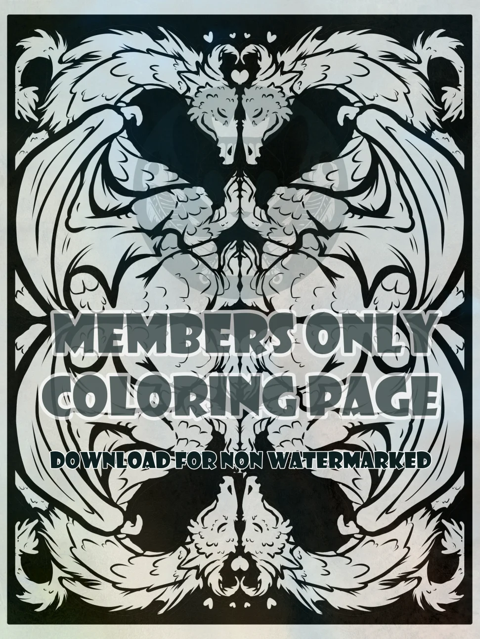 Dragons - Coloring Page product image (1)
