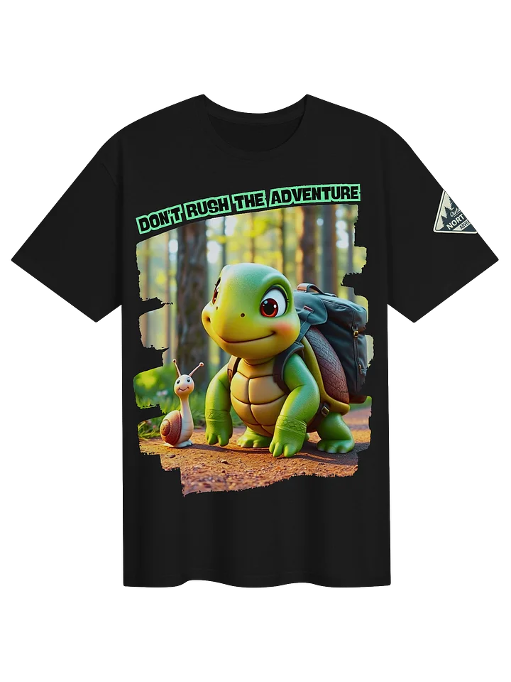 Don’t Rush the Adventure – Slow Hiking Turtle & Snail Unisex T-Shirt product image (3)