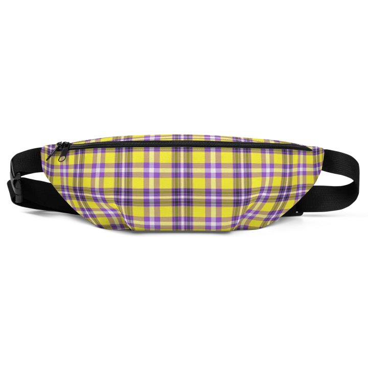 Yellow and Purple Plaid Fanny Pack product image (2)