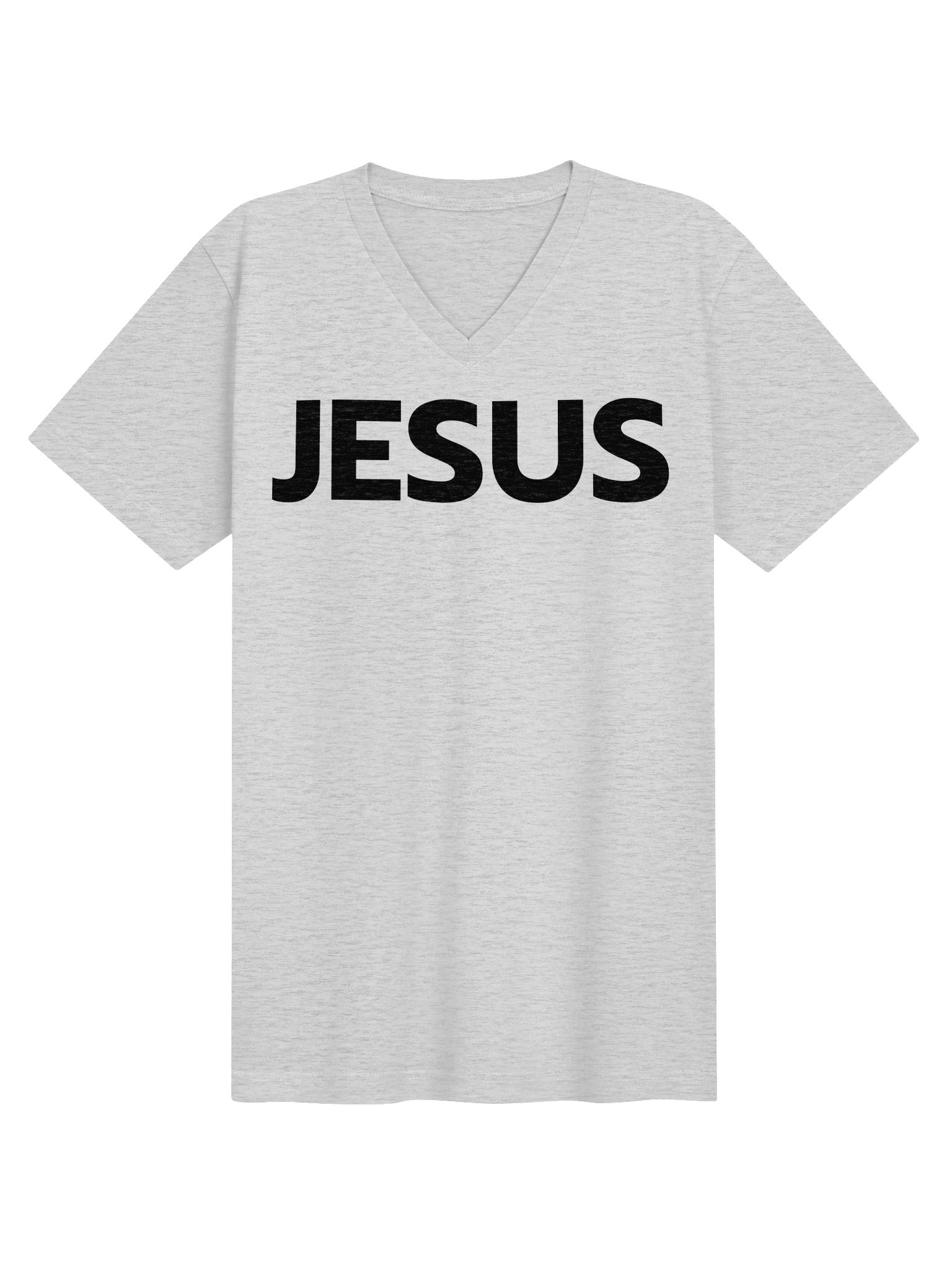 Jesus Essential V-Neck T-Shirt – Black Design product image (5)