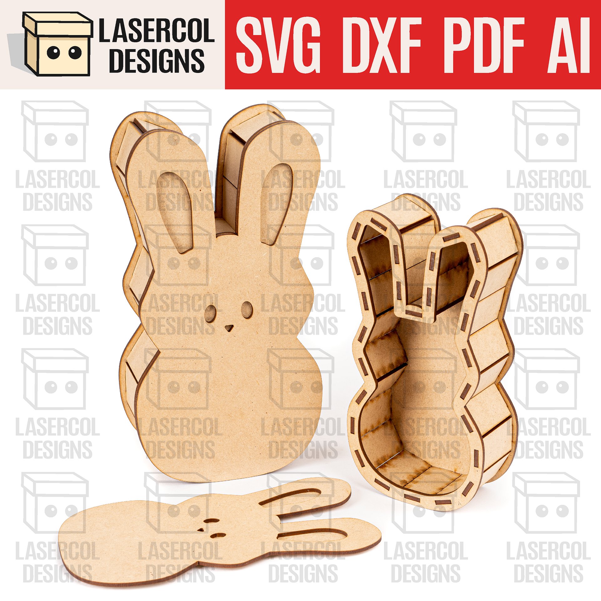 Easter Boxes Bundle (Set 1-2-3-4) - Laser Cut Files product image (3)
