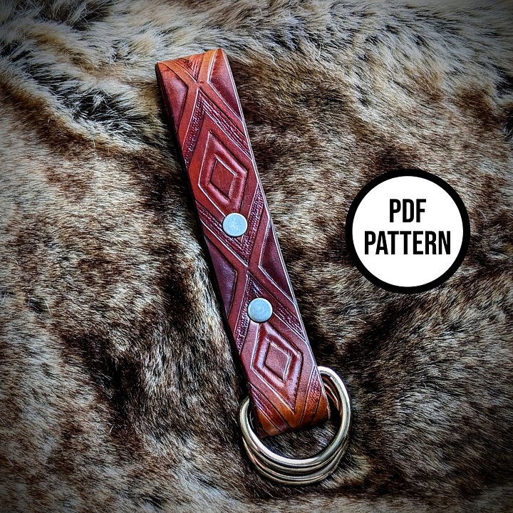 Leather Skirt Hike with Dwarven Knotwork - PDF Pattern for Leatherwork product image (1)