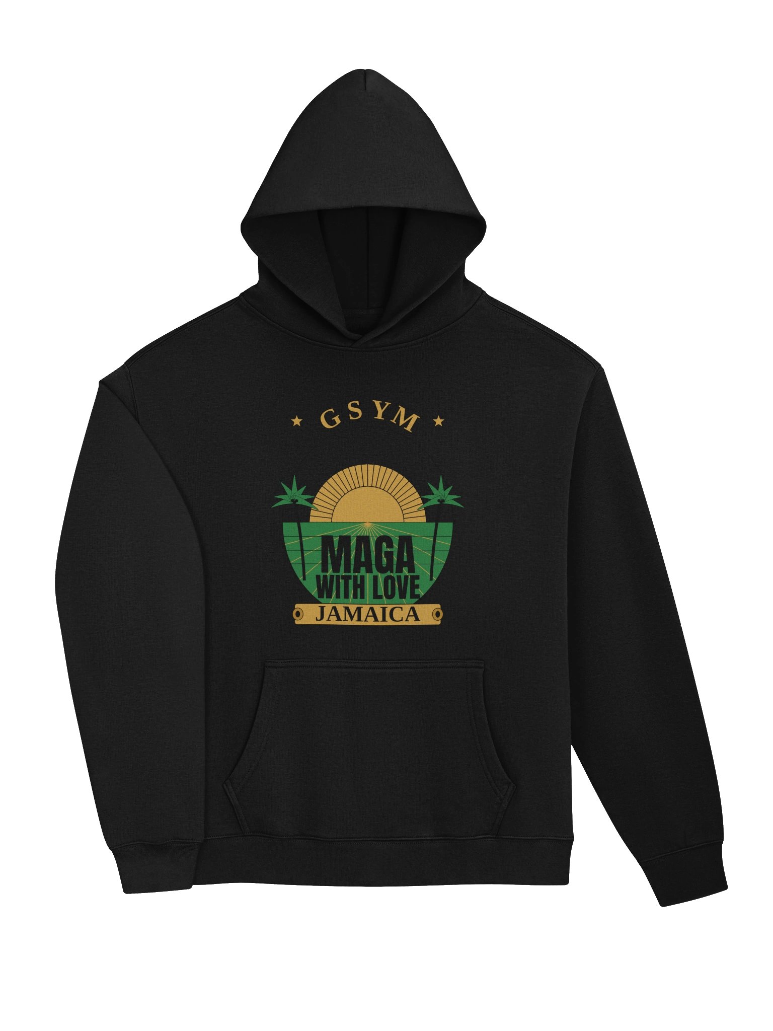 GSYM / MAGA With Love / Jamaica — Retro Tee Hoodie product image (3)