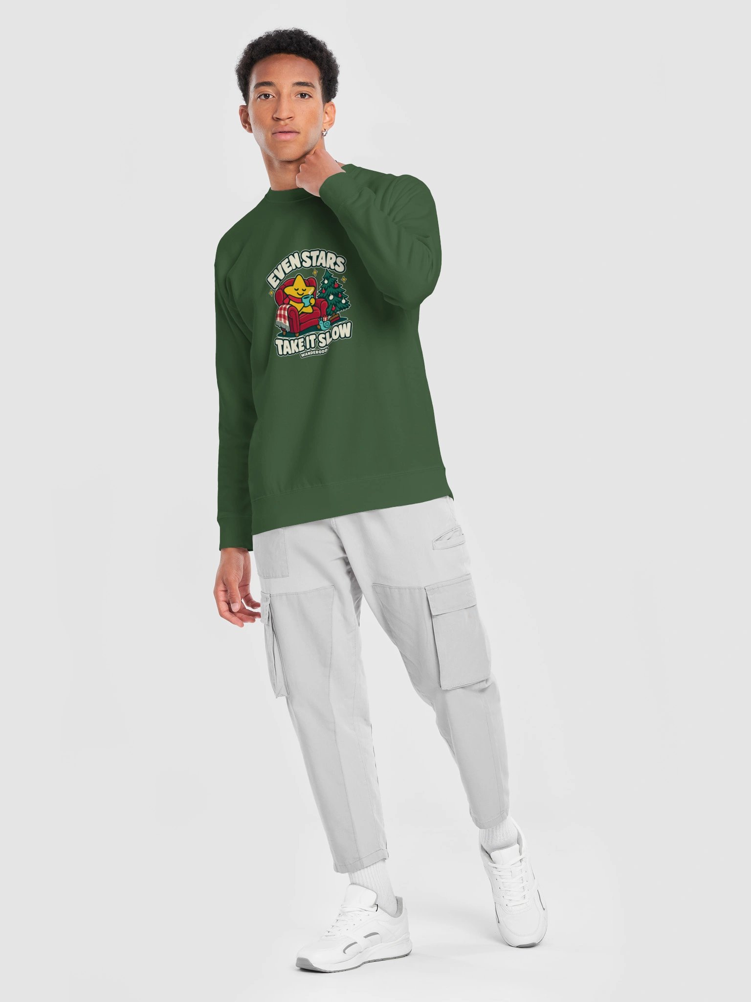 Christmas Star Sweatshirt – Take It Slow | WanderOdd product image (37)