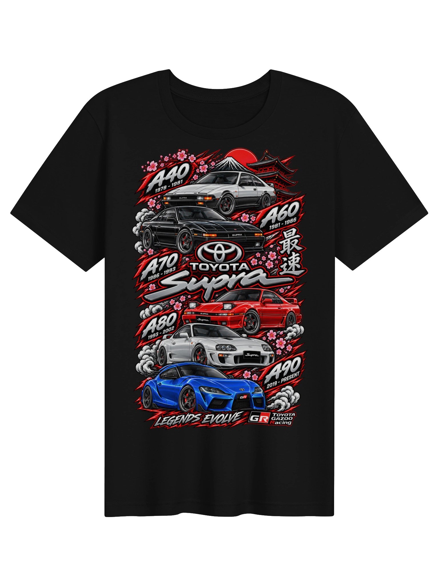 Toyota Supra Generations Tribute Tee product image (2)