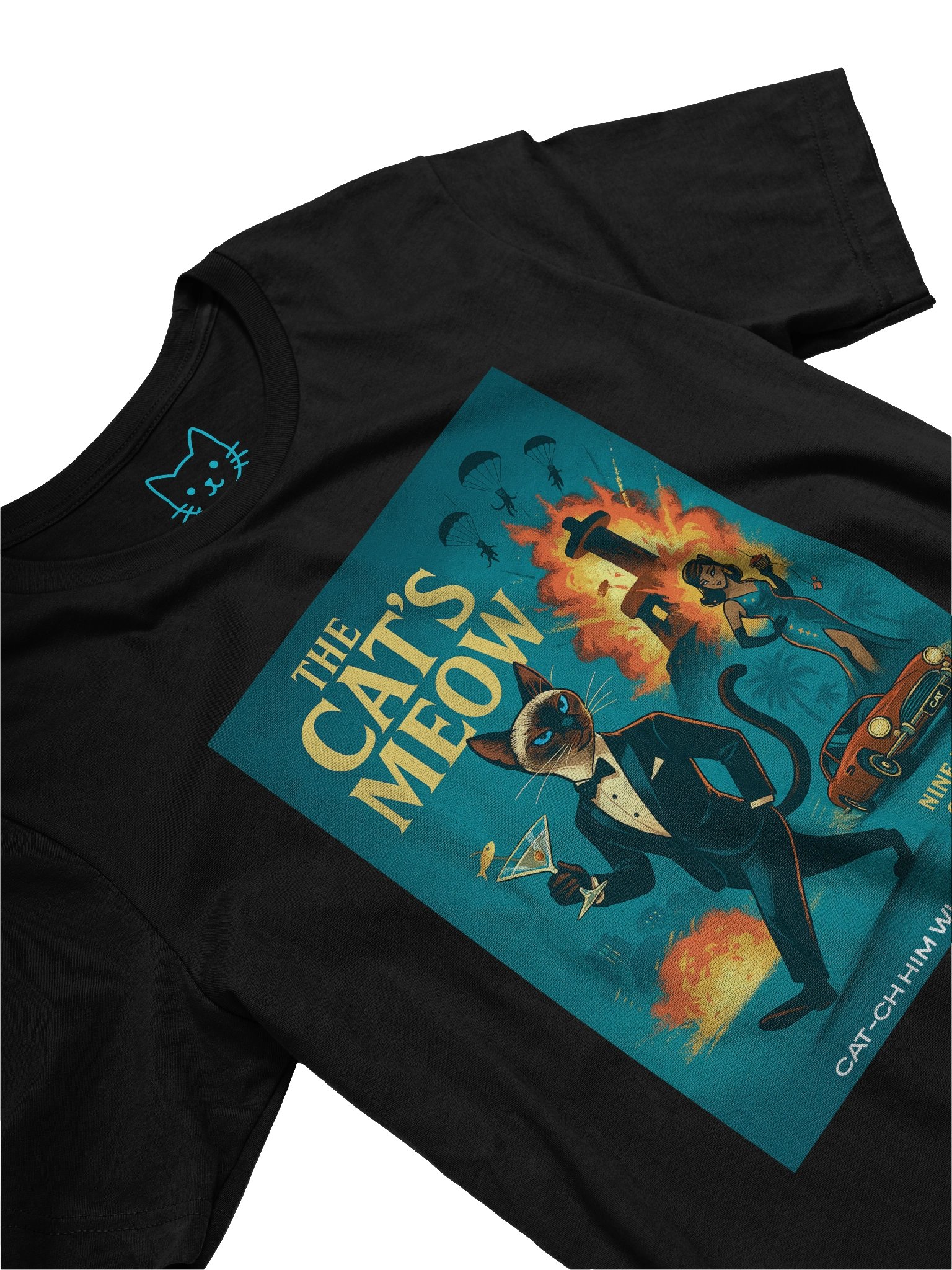 The Cat's Meow Action Spy Movie Parody Concert Tee Fit Unisex T-Shirt product image (19)