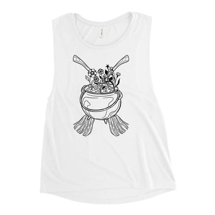 Henbane Coven Crest Bella+Canvas Women's Flowy Muscle Tank product image (46)