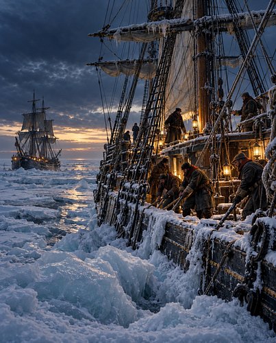 By September 1846, HMS Erebus and HMS Terror were trapped in Arctic sea ice. They would not escape. The ships were abandoned ...