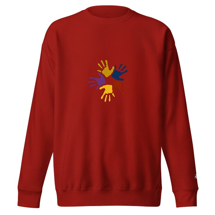 Colorful Handprints Circle Sweatshirt product image (1)