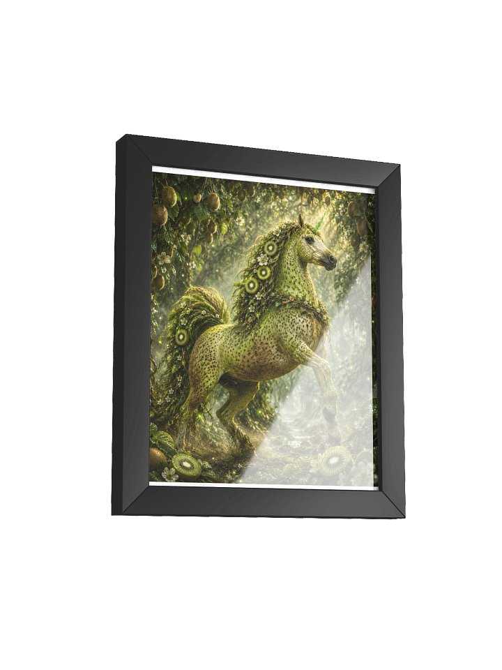 Kiwi Unicorn Black Framed Poster product image (2)