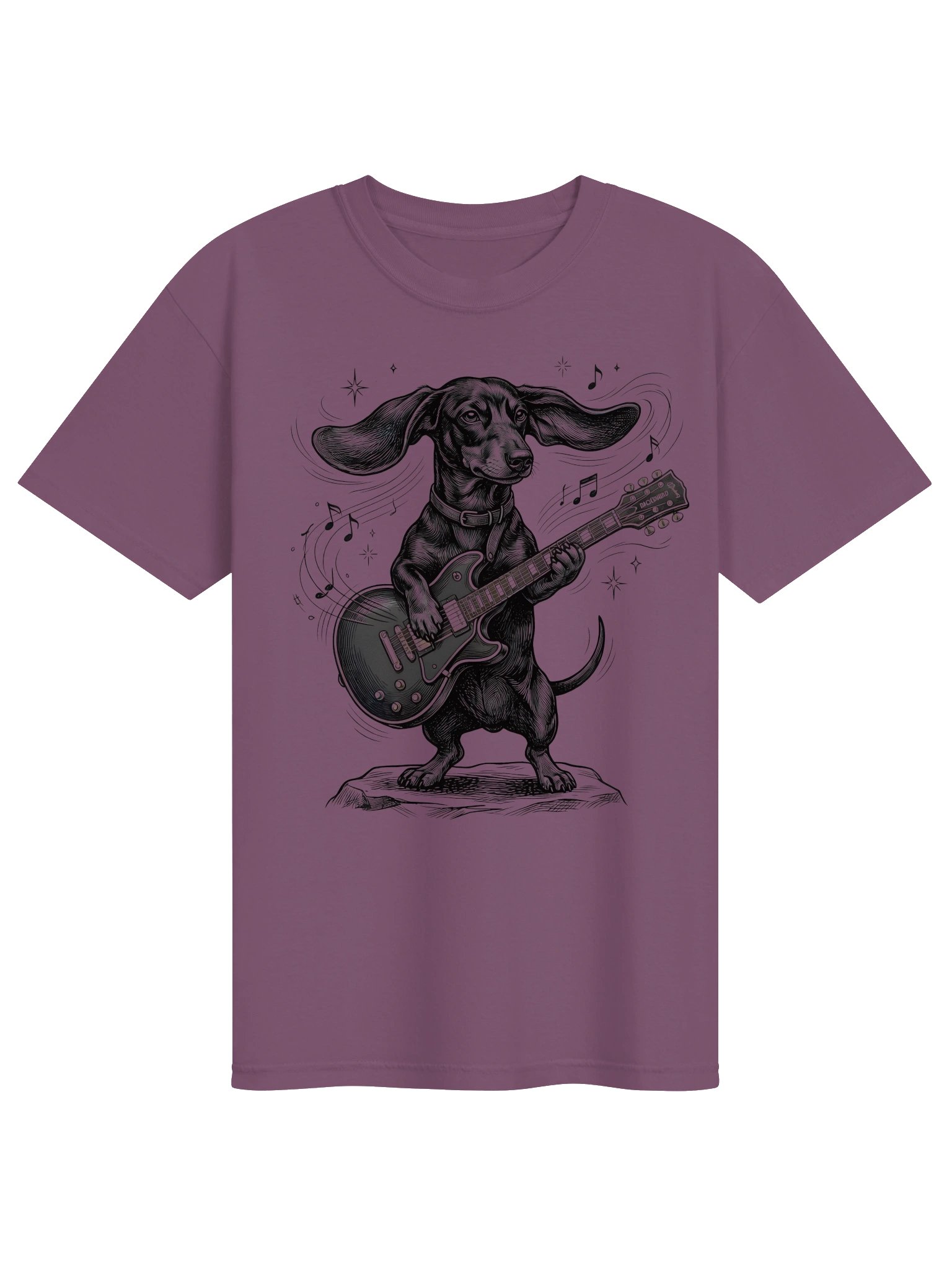 Dachshund Rock Guitar Shirt - Funny Rockstar Dog Tee product image (1)