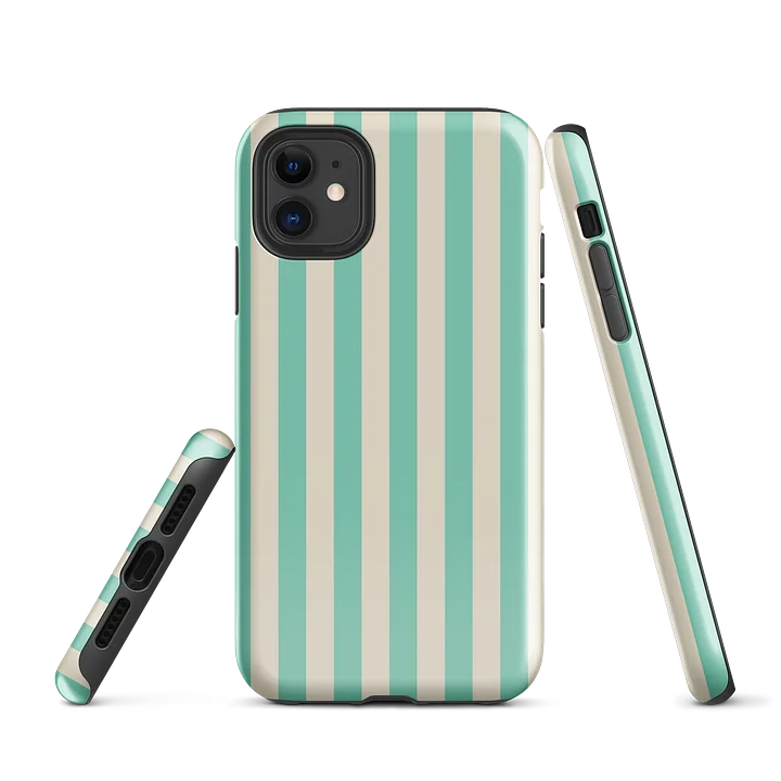 Boardwalk Teal Stripe iPhone Case product image (1)