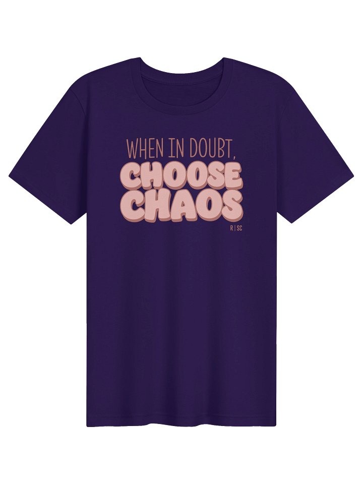 When in Doubt Choose Chaos T-shirt (Pinks) product image (1)
