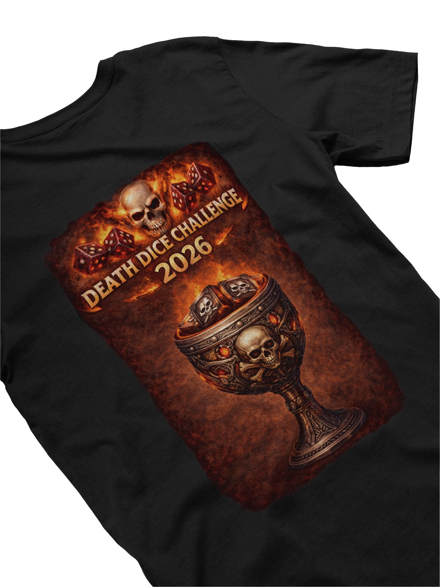 💀 DEATH DICE 🎲 CHALLENGE 2026 – TEE product image (2)