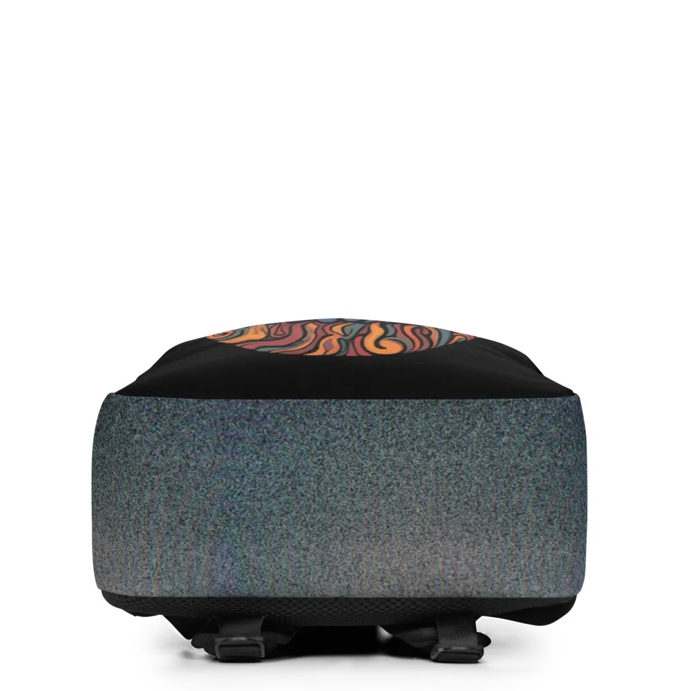 Psychedelic Swirl All-Over Backpack Midnight product image (2)