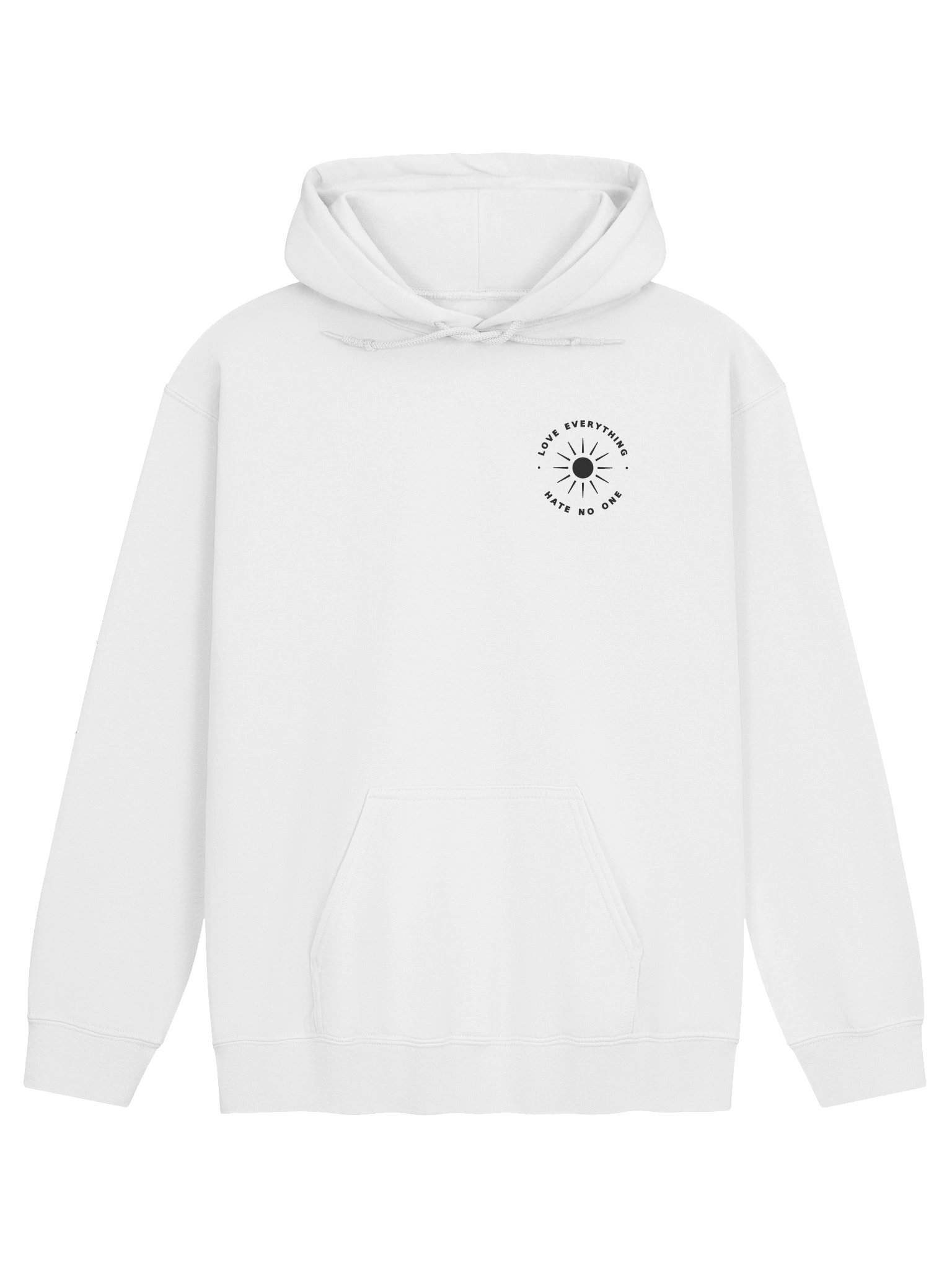 Copy of love everything, hate no one || Hoodie (White) product image (1)