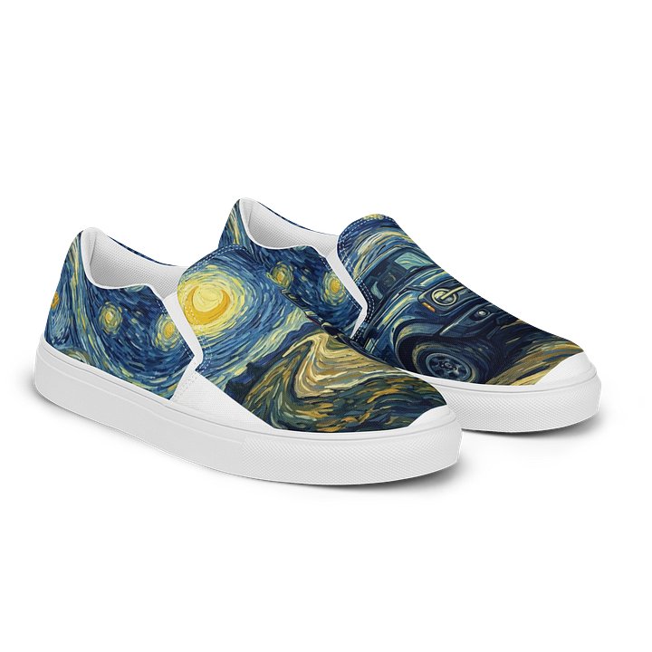 Women's Starry Trail Slip-Ons - Cosmic Off-Road Canvas Sneakers product image (2)