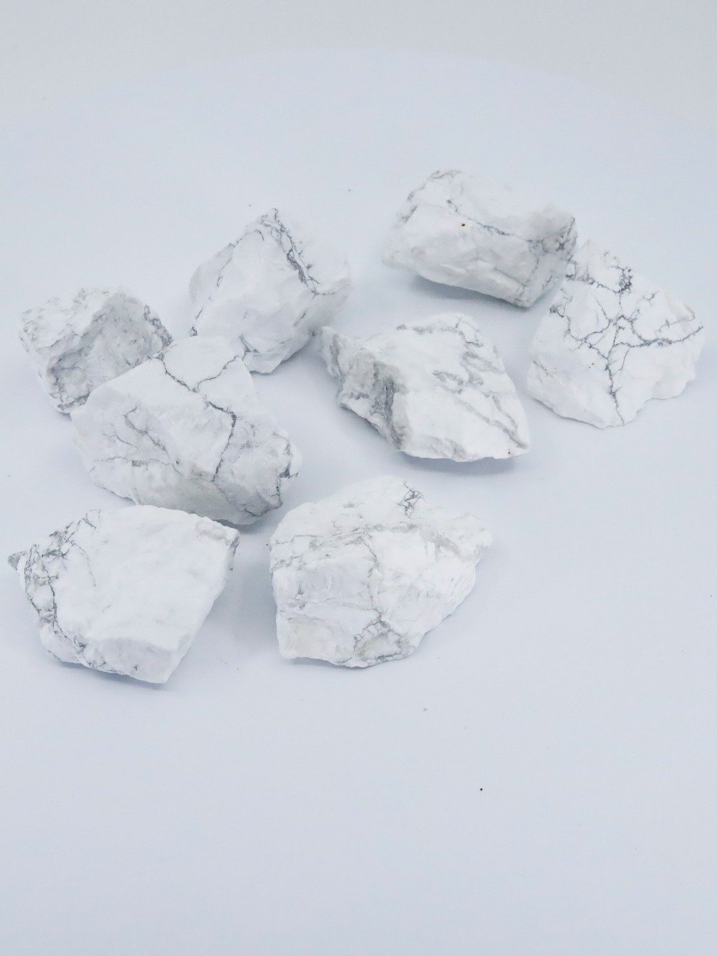 White Howlite Crystal Tumble Rough product image (2)