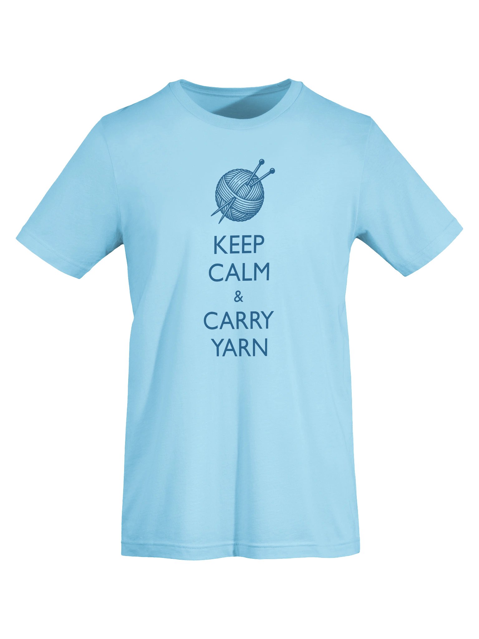 Keep Calm & Carry Yarn Knitting T‑Shirt product image (7)