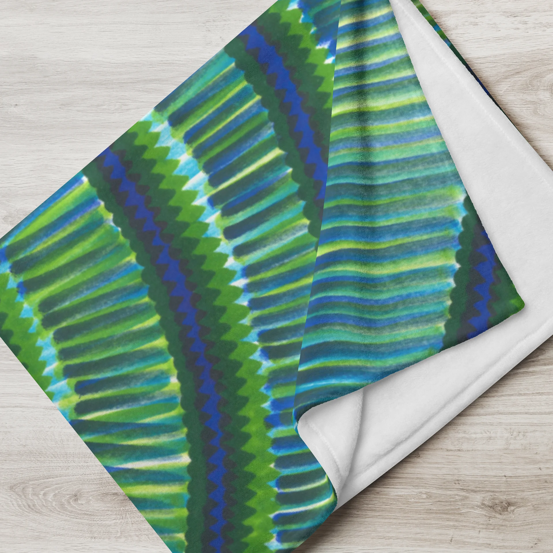 Green SWIRLS Blanket product image (4)