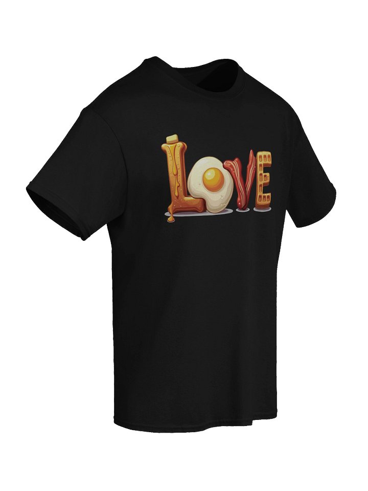 Breakfast Love Dark Version Unisex Heavyweight Graphic T-shirt product image (2)