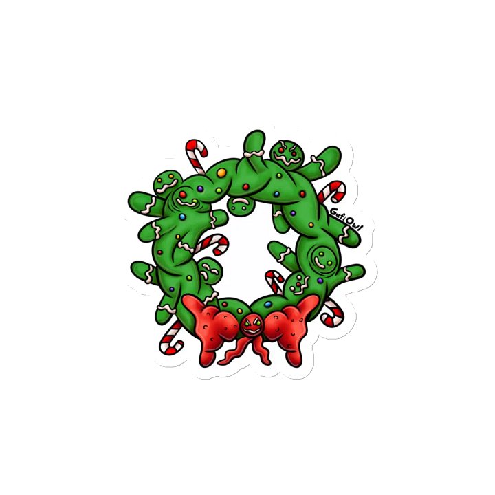 Virus-G Green Wreath Magnet product image (2)