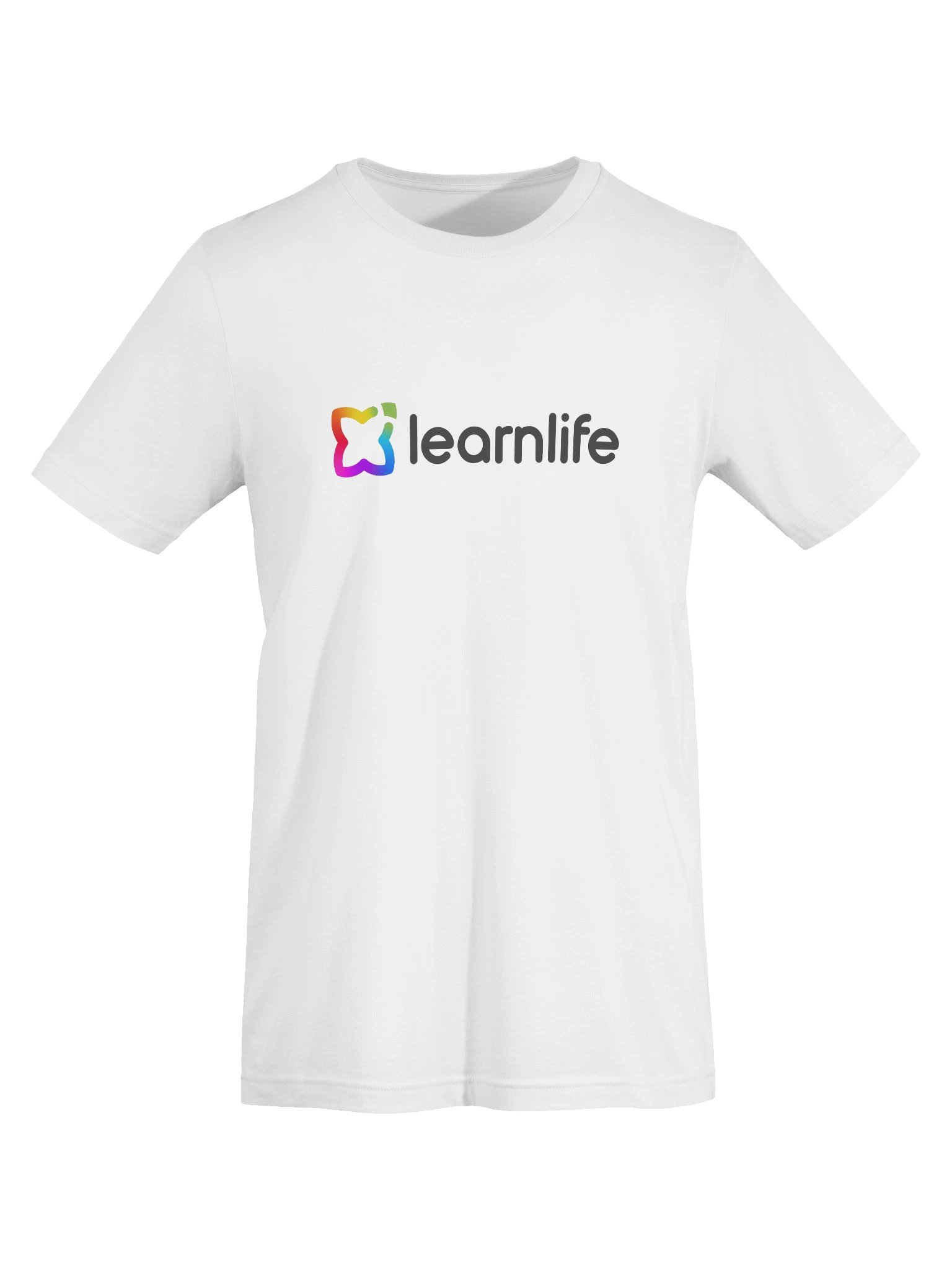 Adult/Teen Tee - Cotton - Horizontal Logo - Rainbow & Charcoal product image (5)