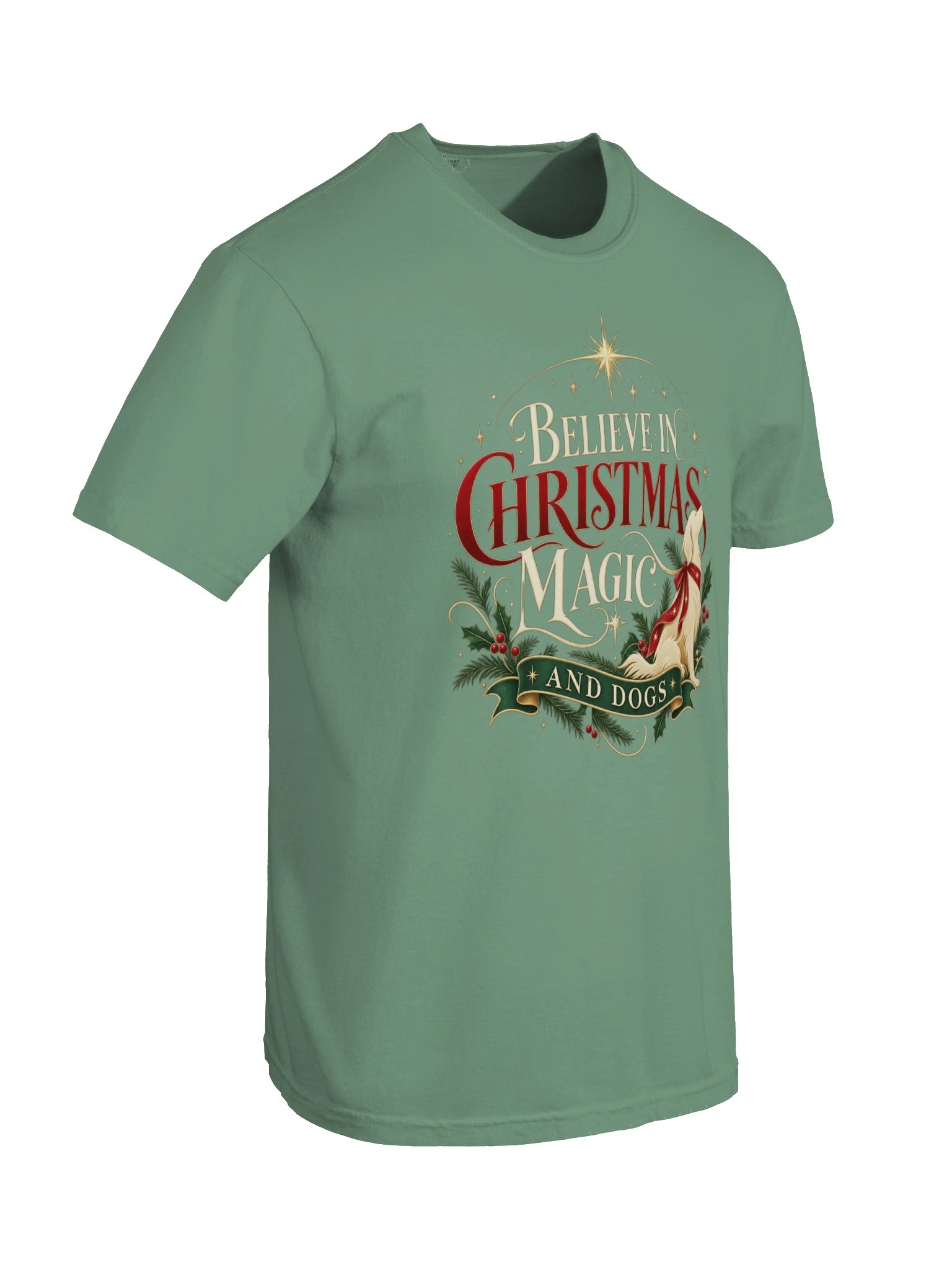 Christmas Dog T-Shirt for Women – Holiday Dog Lover Shirt product image (6)