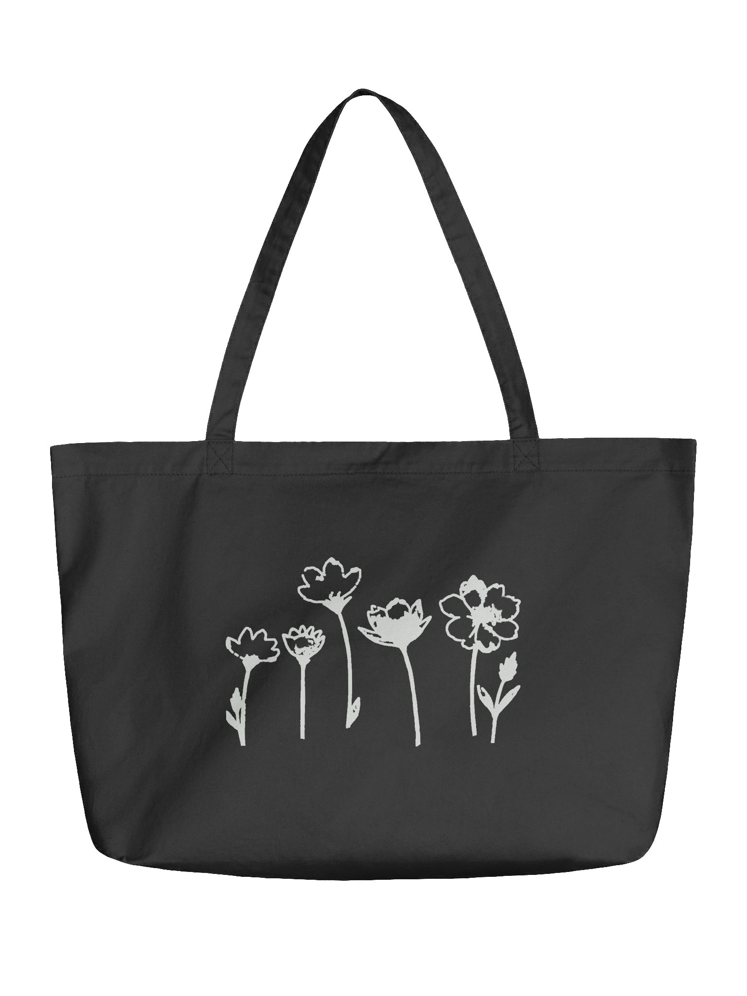 Wildflower Line Art Eco Tote product image (1)