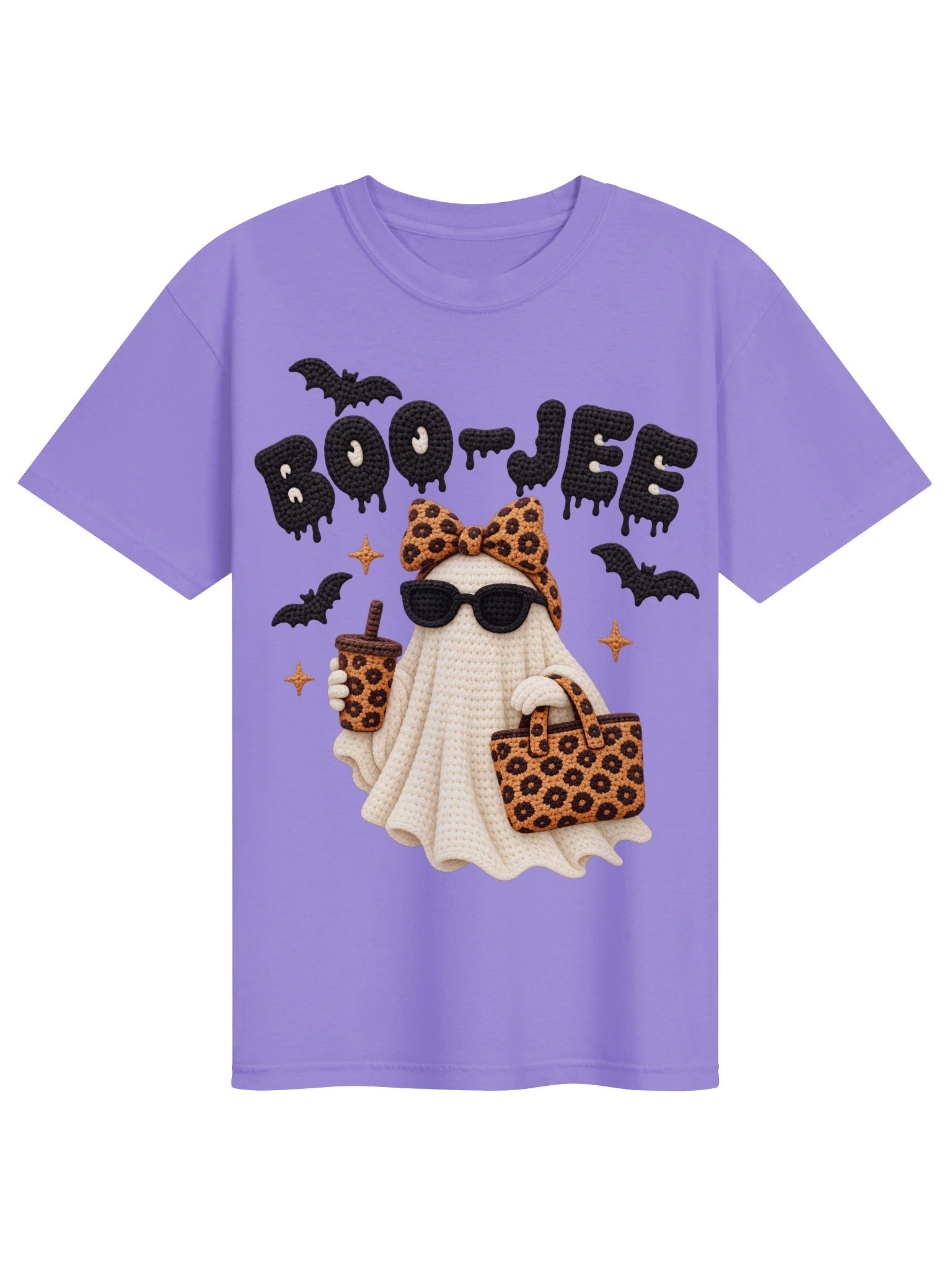 BOO-JEE Crochet Ghost – Cute Halloween Leopard Print Design product image (1)
