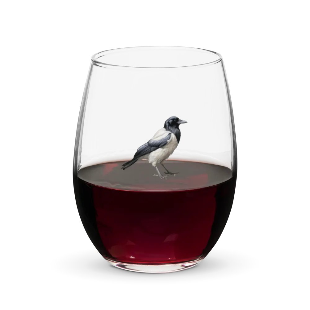 Prestige Crow Stemless Wine Glass - Motif III product image (5)