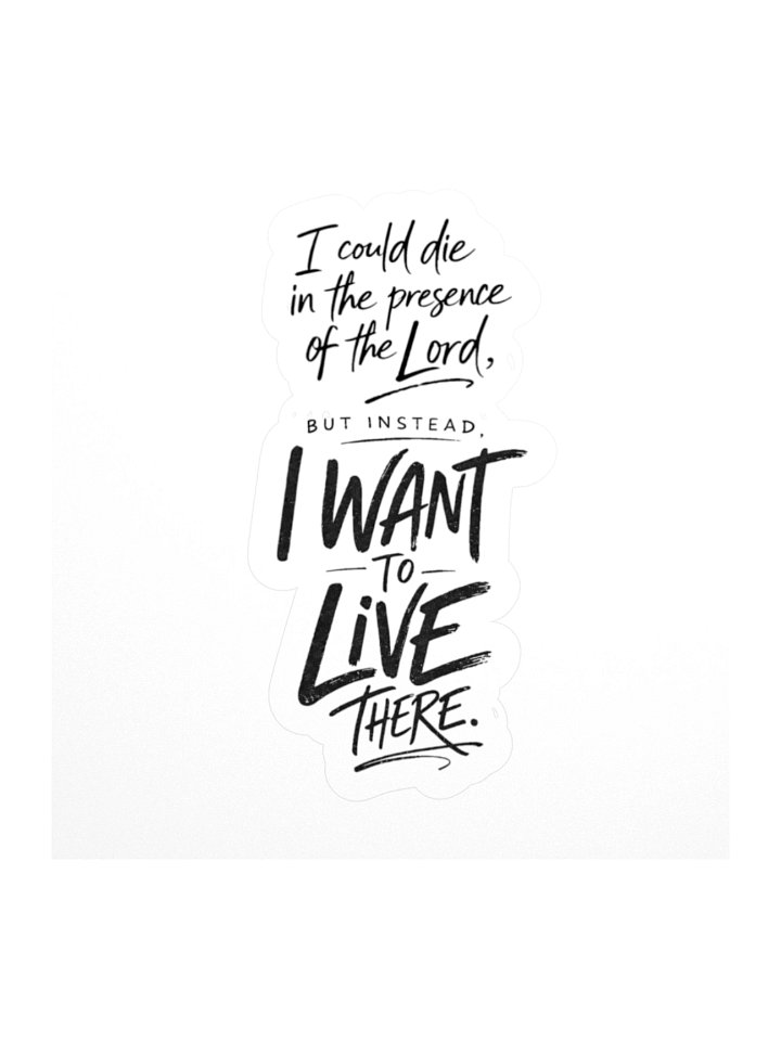 Caught in His Presence Sticker product image (1)
