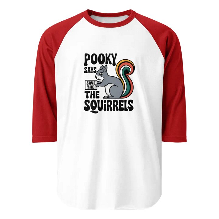 Pooky's Squirrel Saver Raglan Tee product image (1)