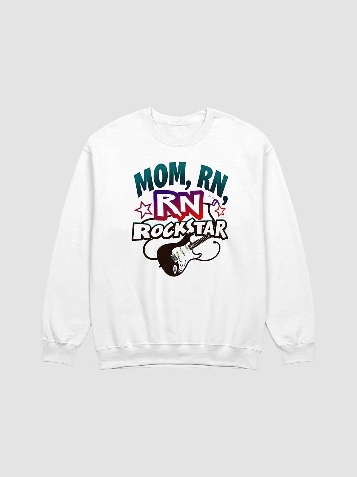 Rockstar, mom, Nurse Illustration Crewneck Sweatshirt product image (5)