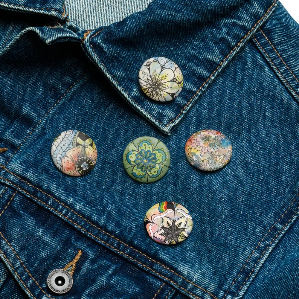 Floral Fantasy Pin Button Set product image (16)