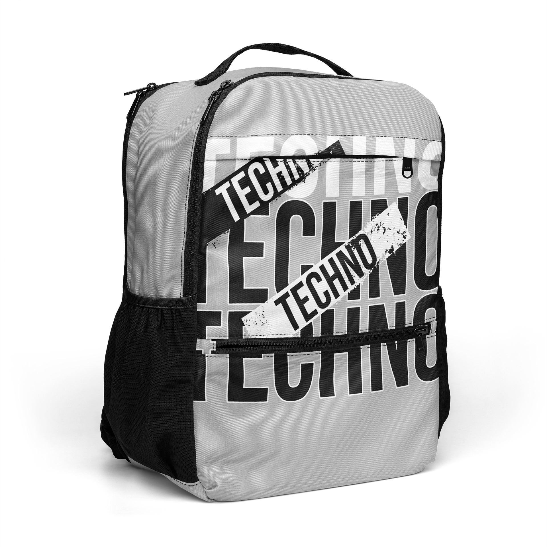TECHNO Distressed All-Over Print Backpack product image (7)