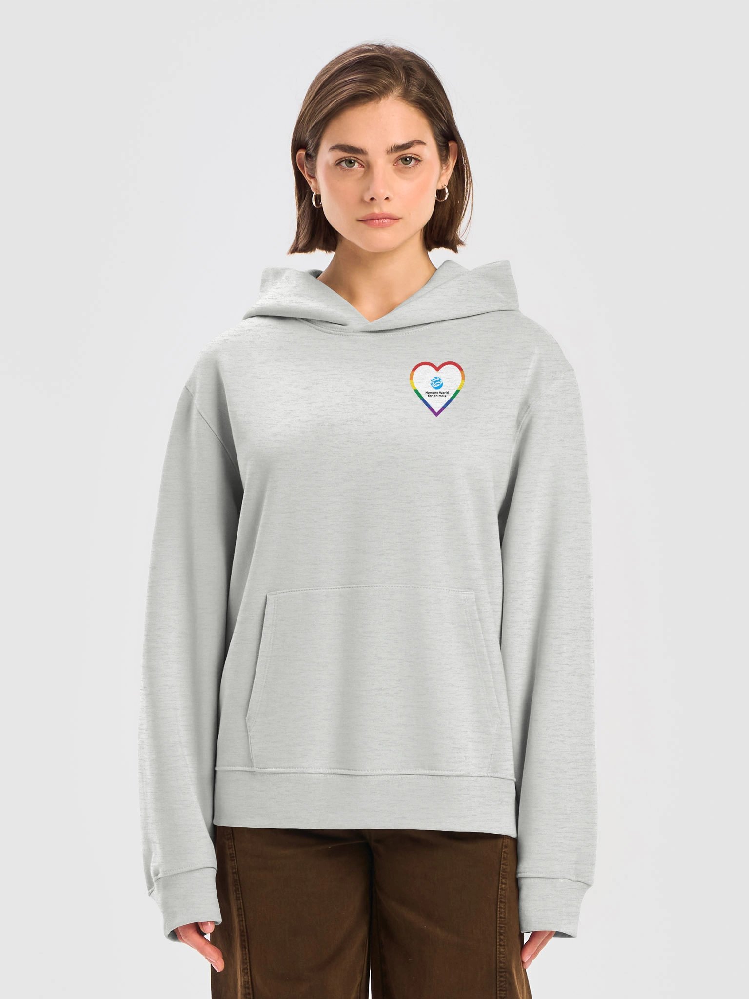 Humane World for Animals rainbow heart logo - Hoodie product image (2)