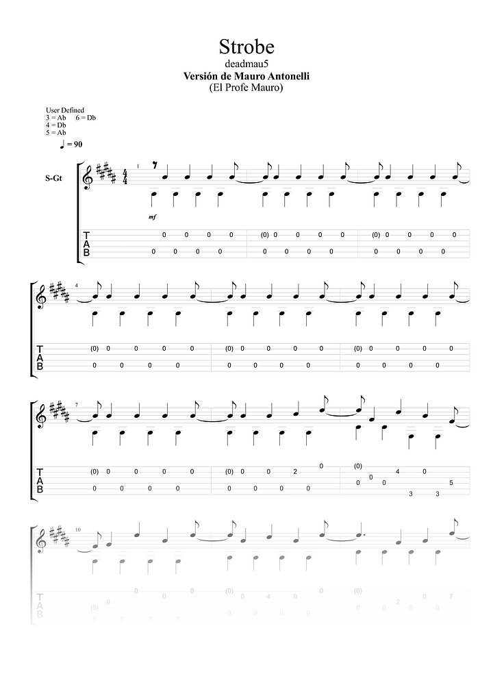 Strobe - Guitar Tabs product image (1)